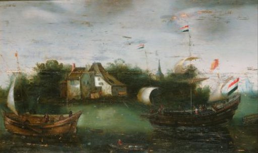 A Sea-going Vessel Sailing into an Inland Waterway