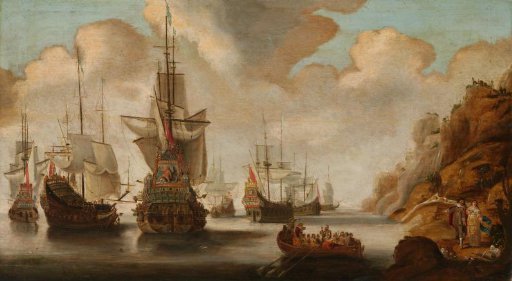 A French Squadron near a Rocky Coast