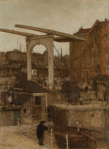 The New Haarlem Lock by the Singel, known as 'Souvenir d’Amsterdam'