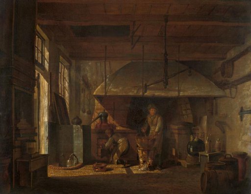 The Distillery of Apothecary A. d'Ailly in the Ramparts of the Zaagmolenpoort, Amsterdam