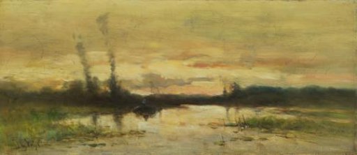 Landscape by the canal near Hilversum