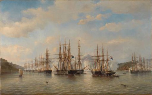Dutch, English, French and American Squadrons in Japanese Waters during the Expedition led by the French Commander Constant Jaurès, September 1864
