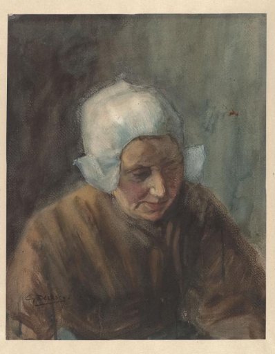 Woman with a White Cap