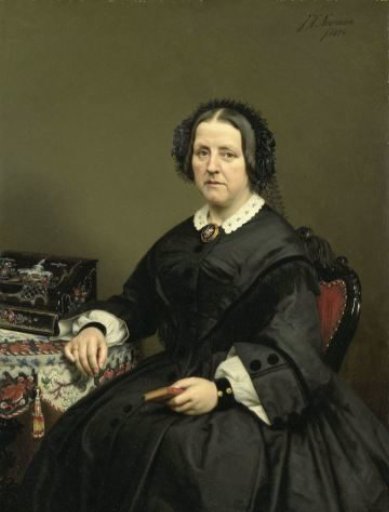 Wilhelmina Margaretha van den Bosch (1807-74). Wife of Gerard Johan Verloren van Themaat