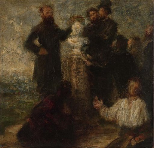 Sketch for the Homage to Delacroix
