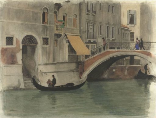 Bridge Over a Canal in Venice