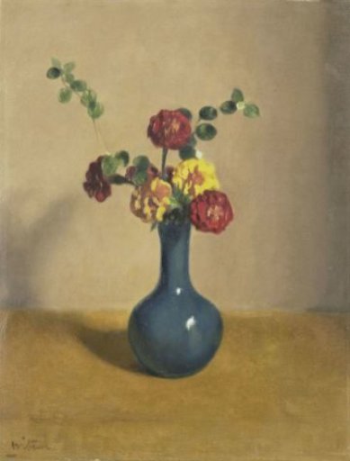 African Children in a Blue Vase