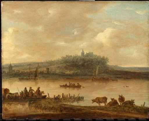 View of the Rhine and the Elterberg