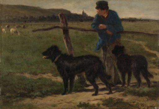 Peasant with Dogs
