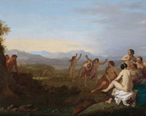 Nymphs Spied by Satyrs