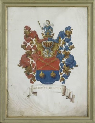 The Coat of Arms of Susanna van Collen (1692-1745), Wife of Jacob Feitama