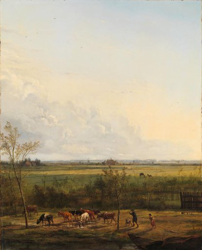Distant View of the Meadows at ’s-Graveland