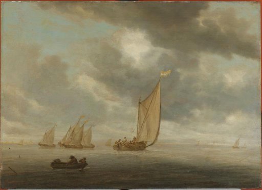 Sailing Vessels on an Inland Body of Water
