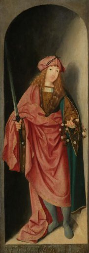 Saint Valerian, left wing of a triptych