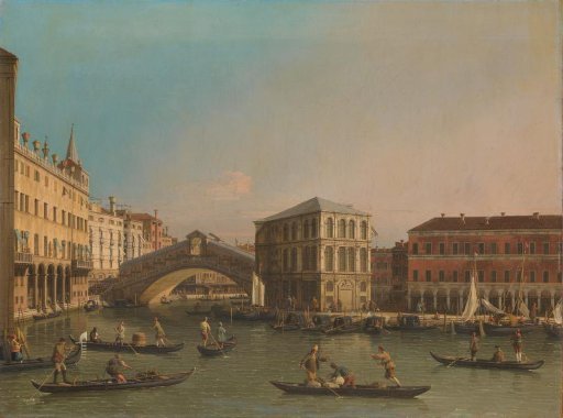 The Grand Canal with the Rialto Bridge and the Fondaco dei Tedeschi