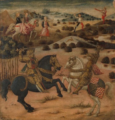 Legend of a Knight (end panel of a cassone)