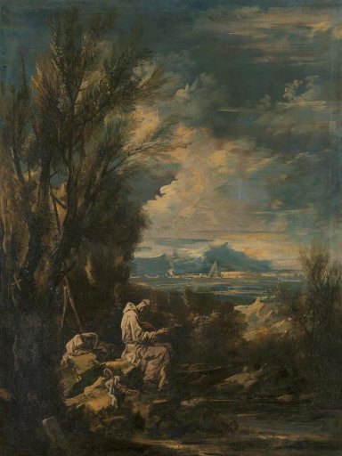 Landscape with Saint Bruno ?