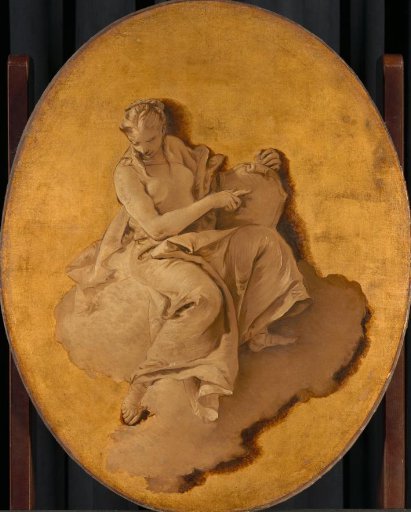 Allegorical Figure of a Woman with a Shield or a Mirror (Prudence?)