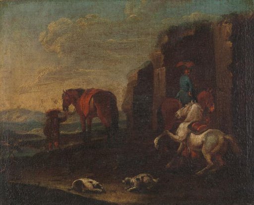 Travellers by a Ruin