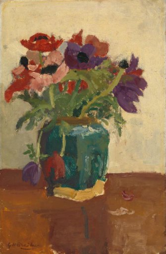 Ginger Pot with Anemones