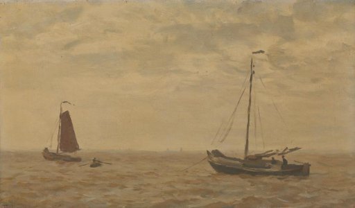 Seaview with fishing boats