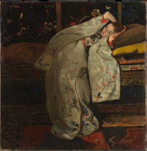 Girl in a White Kimono