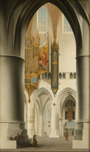Interior of the St. Bavo's Church in Haarlem