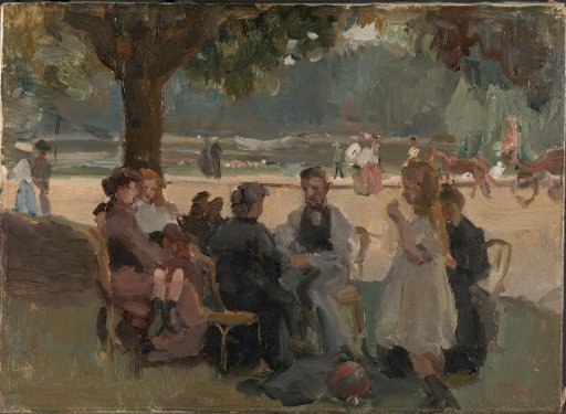 In the Bois de Boulogne near Paris