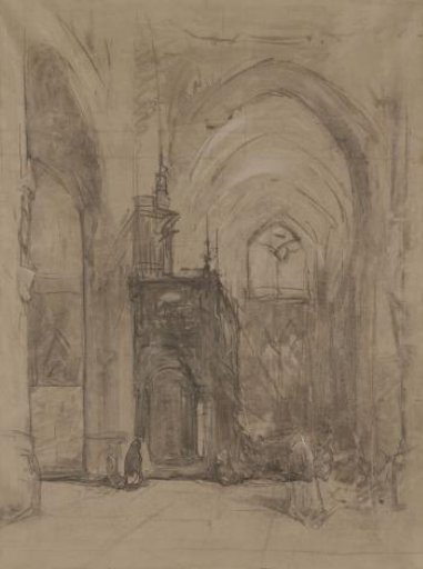 View of the octagon of the St. John's Church in 's-Hertogenbosch