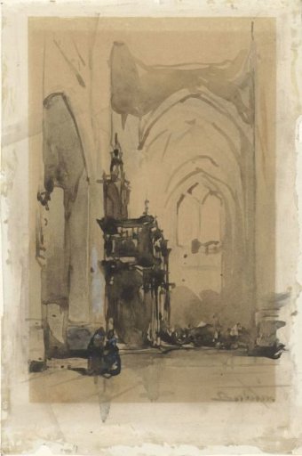 View of the Crossing of St. John's Cathedral at 's-Hertogenbosch