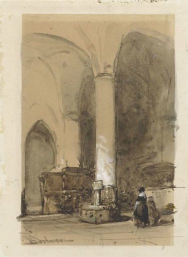 Interior of the Great or Andrew's Church at Hattem