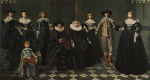 Portrait of the Family of Dirck Jacobsz Bas (1569-1637), Burgomaster of Amsterdam, and Margriet Snoeck (1588-1645)