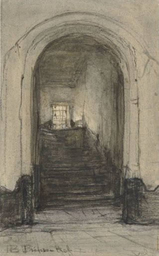 The Staircase in the Prinsenhof at Delft, where Prince William I was murdered in 1584