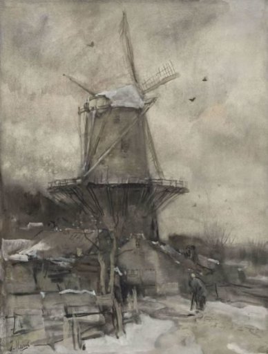 A Windmill in Winter