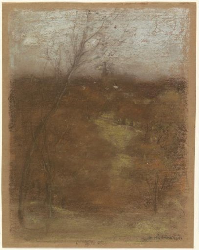View of a Valley with a Stream