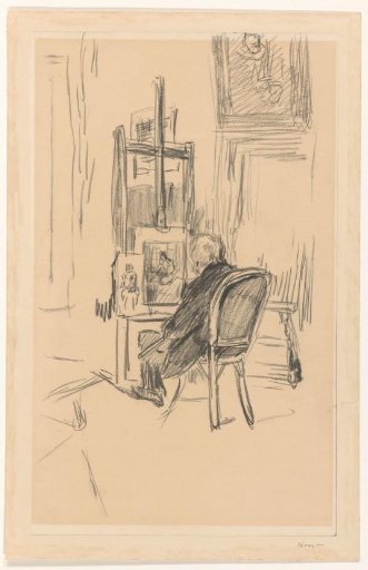 Jozef Israels in his studio
