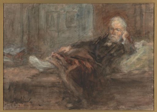 Self-portrait with a sick foot