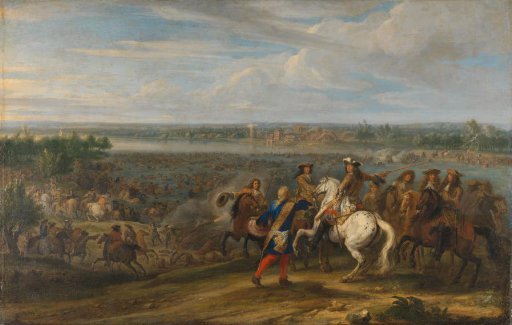 Louis XIV Enters the Netherlands at Lobith