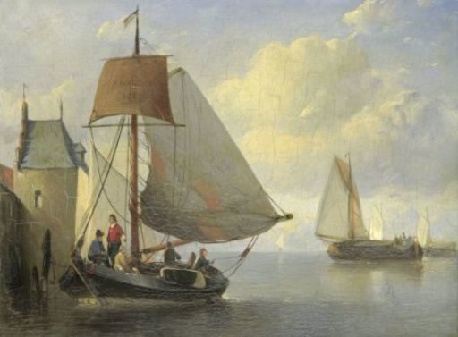 River view with a watchtower inspired by the Camperveerse tower in Veere