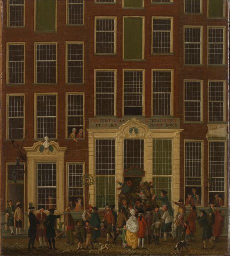 The Bookshop and Lottery Office of Jan de Groot in the Kalverstraat, Amsterdam
