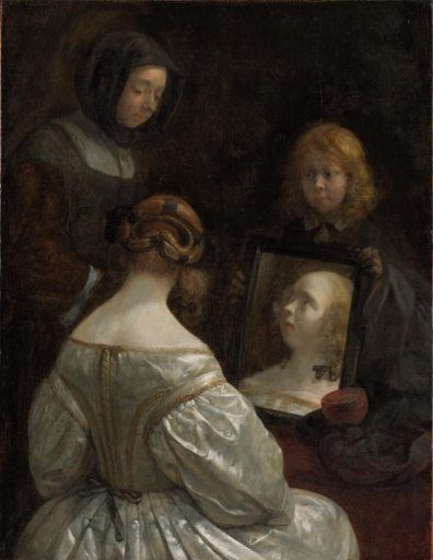 Woman before the mirror