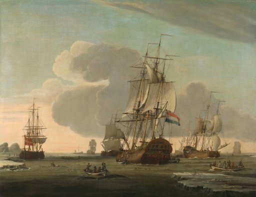 "The Groenlandvaarder ""Zaandam"" of the Shipping Company Claes Taan and Son, Zaandam, on a Whale Hunt"