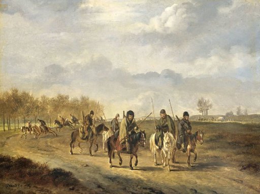 Cossacks on a country Road near Bergen in North Holland, 1813