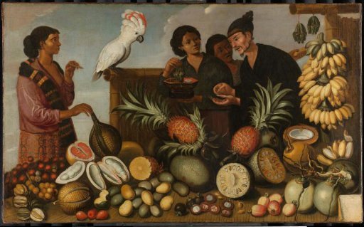 A Market Stall in Batavia