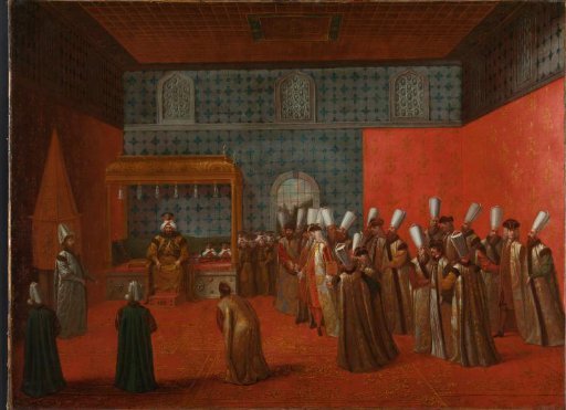 Ambassador Cornelis Calkoen at Audience with Sultan Ahmed III