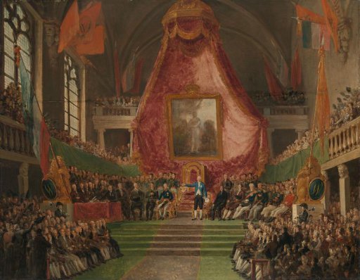The Solemn Inauguration of University of Ghent by the Prince of Orange in the Throne Room of the Town Hall on 9 October 1817
