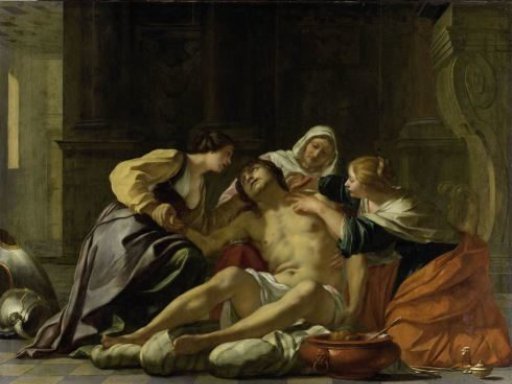 St Sebastian Nursed by Irene and her Helpers