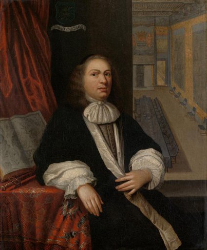 Portrait of Justus de Huybert, Clerk of the States of Zeeland and of the Admiralty