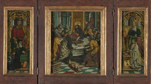 Triptych with the Last Supper and Founders
