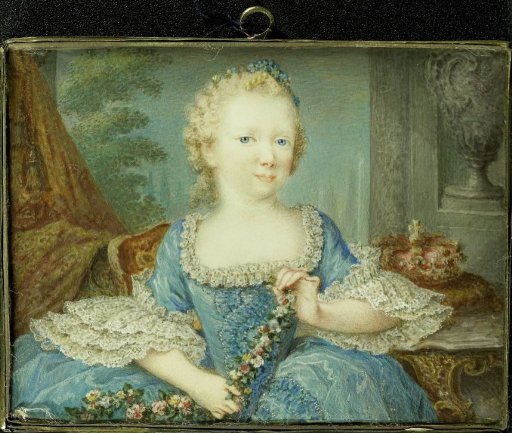 Wilhelmina Carolina (Carolina; 1743-87), Princess of Orange-Nassau, daughter of Willem IV and sister of Willem V, as a child